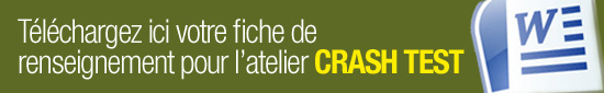 Fiche de renseignement Crash Test CCI71