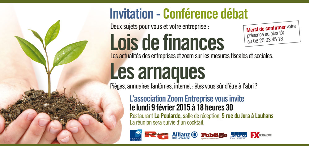 ZOOM ENTREPRISES invitaiton février 2015